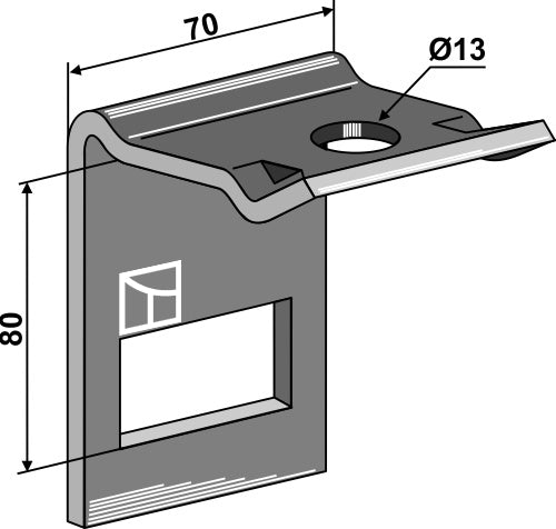 Klemme til  tand 45x10