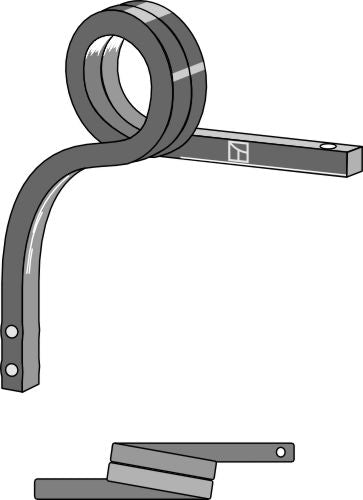 Dobbelt spiralfjeder, højre