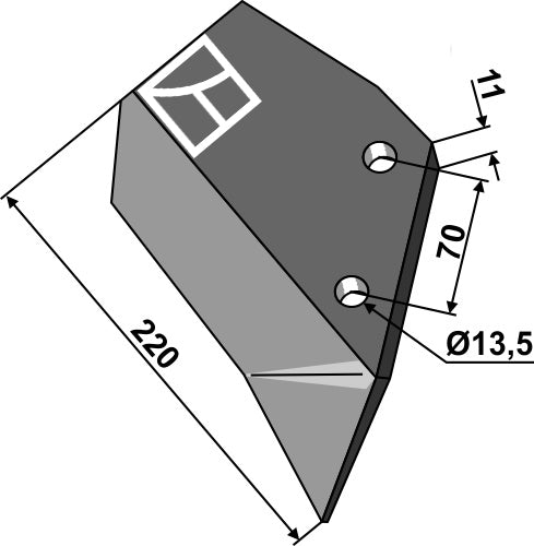 Erstatningsvinger - højre