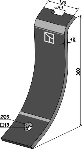 Vejskilt 360 x 120 mm