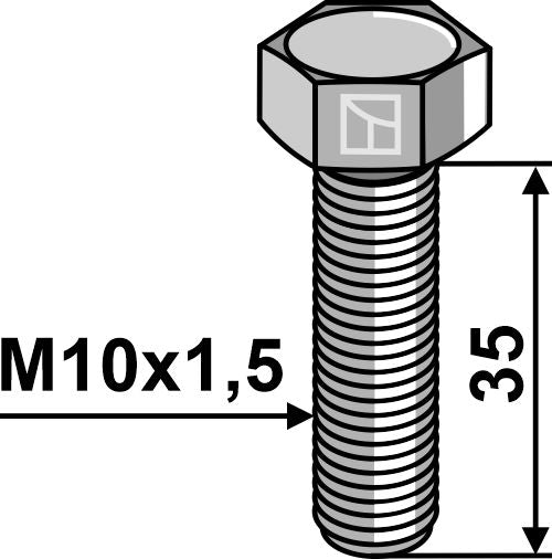 Sekskantbolt M10x1,5x35 uden møtrik