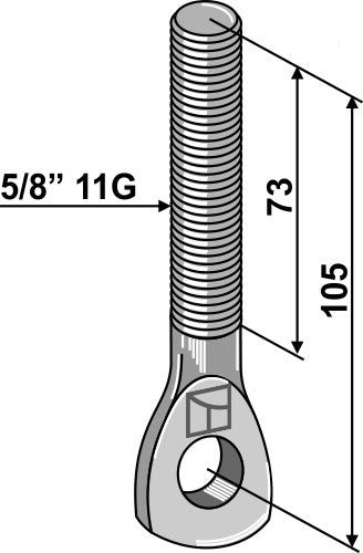 Øjebolt 5/8'' 11G