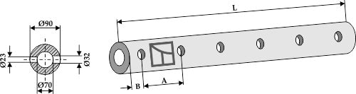 Rammerør til tand  - 980 - 6