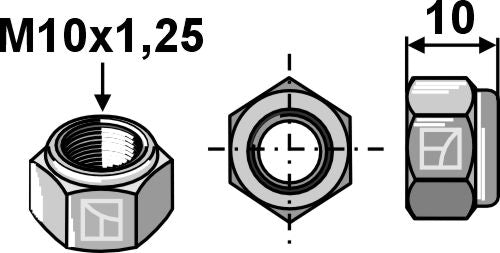 Møtrik M10x1,25