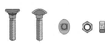 Kultivatorbolt - M10x35 - 8,8