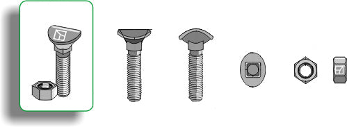 Kultivatorbolt - M8x20 - 6,8
