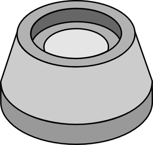 Indvendig og udvendig flange Ø98