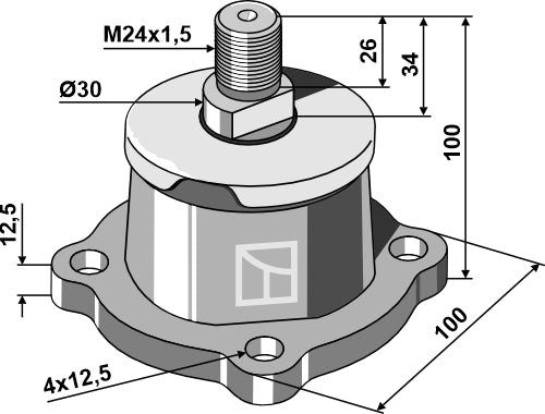 Leje - venstre gevind