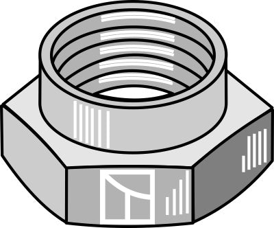 Selvlåsende møtrik - M30x2