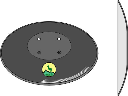 Frøsåmaskine skive Ø350x4