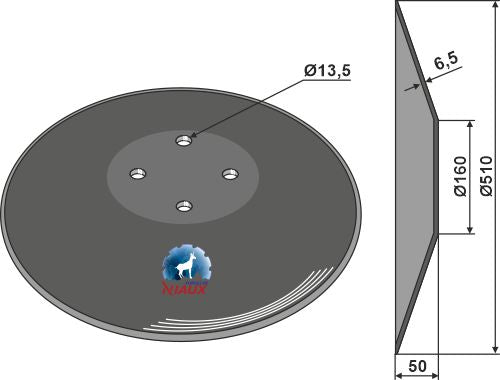 Almindelig skive Ø510x6,5