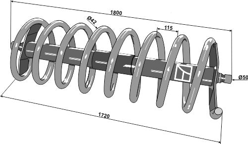 Spiralrulle 1800 - venstre model