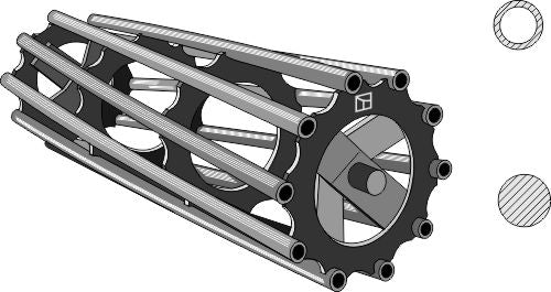 Rørformet pakkerulle 2700