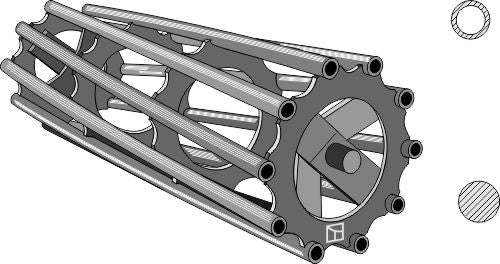 Rørformet pakkerulle 2890