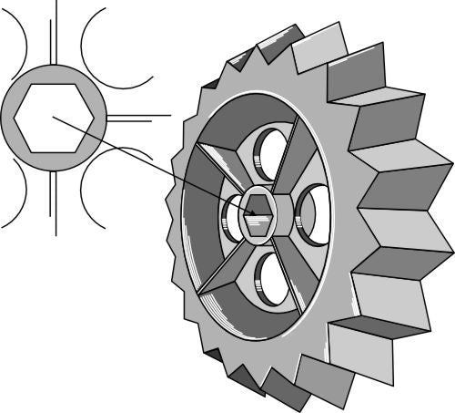 Tandrulle-ring - Ø450 mm