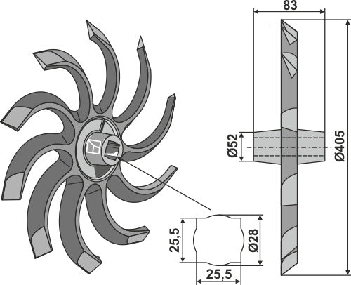 Harrow-stjerne - højre