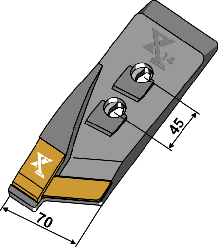 Plovskærspids - venstre - Hårdmetal