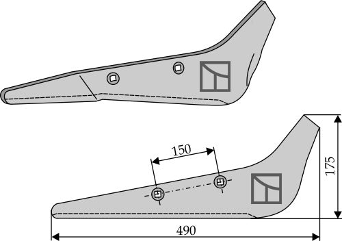 Roeløfterplov, venstre model