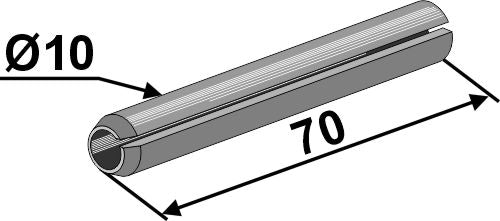 Fastspændingsstift - Ø10x70