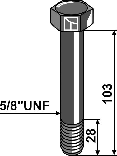 Bolt - 5/8'' UNF