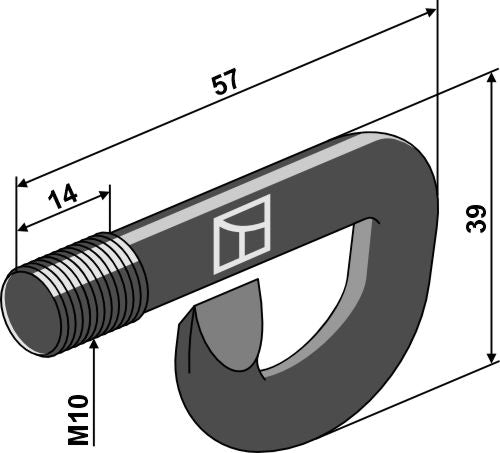Klipbolt til monteret plæneklipper Grasshopper
