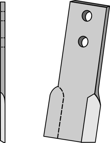 Slagle 235 x 75 mm, venstre