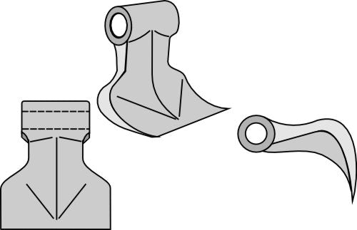 Beskæringshammer 100x75 mm