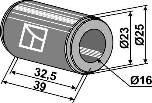 Bus 39 x Ø16 x Ø25