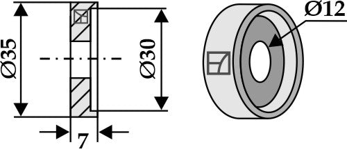 Bush til halmhakker slagblad