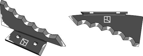 Fodermiksermesser - hårdmetalbelagt, højre