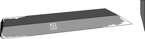 Sidekniv 443 mm - venstre model