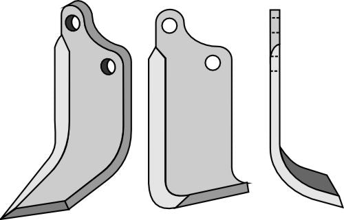 Klinge 155 x 55 mm, højre