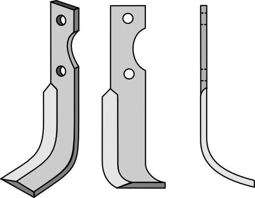 Klinge 198 x 30 mm, højre