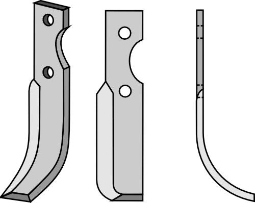 Klinge 164 x 30 mm, højre