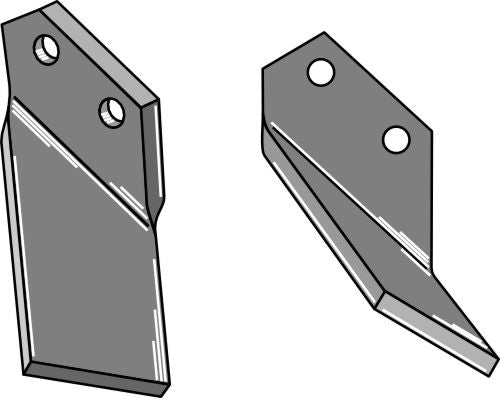 Roterende tand 170x90 mm, højre