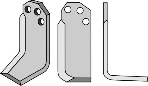 Klinge 180 x 80 mm, højre