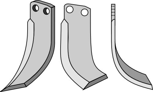 Klinge 200 x 80 mm, højre