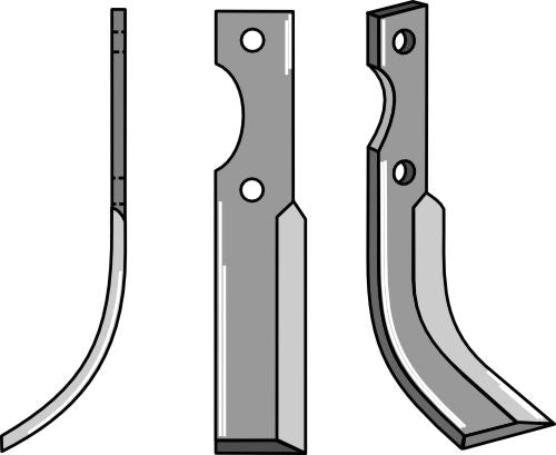 Klinge 205 x 40 mm, venstre