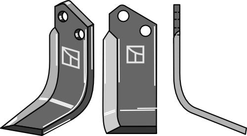 Klinge 210 x 105 mm, højre