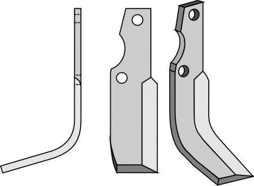 Klinge 250 x 60 mm, venstre