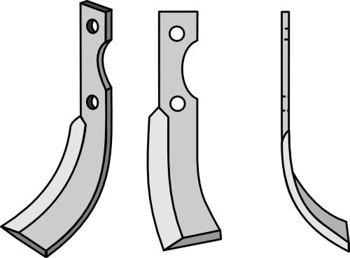 Klinge 190 x 30 mm, højre