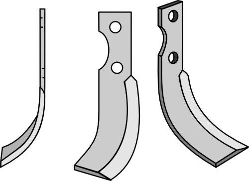 Klinge 205 x 35 mm, venstre