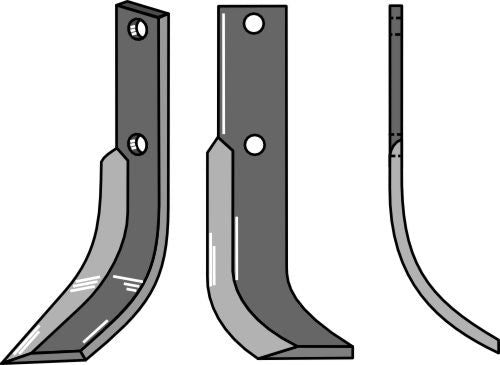 Klinge 180 x 30 mm, højre