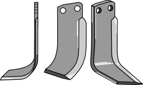 Klinge 195 x 75 mm, venstre