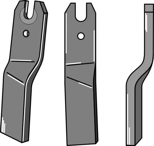 Roterende tand 220 x 50 mm, model
