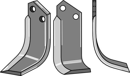 Klinge 186 x 80 mm, højre