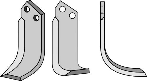 Klinge 185 x 60 mm, højre
