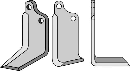 Klinge 192 x 80 mm, højre