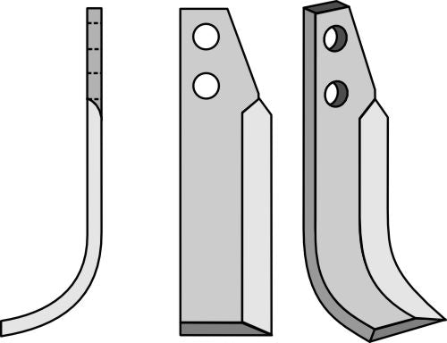 Klinge 186 x 45 mm, venstre
