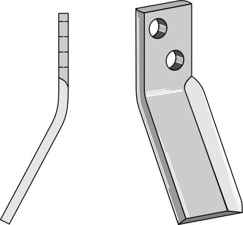 Roterende tand 200x60 mm, model